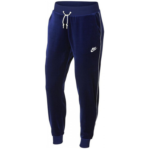 Nike W NSW VELOUR Bleu - Vêtements Joggings / Survêtements Femme 64,80 €