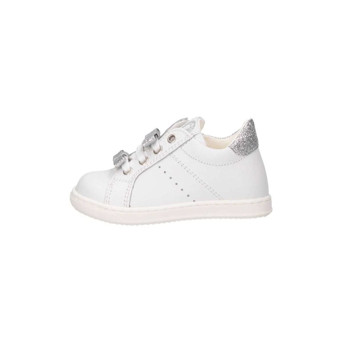 Chaussures Fille Chaussons bébés Walkey Y1A4-40326-0062X025 First steps Enfant Blanc / Argent Multicolore