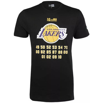 Vêtements Homme T-shirts manches courtes New-Era NBA TEAM CHAMPION TEE LOSLAK Noir