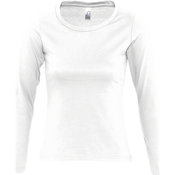 Vêtements Femme T-shirts manches longues Sols MAJESTIC COLORS GIRL Blanco