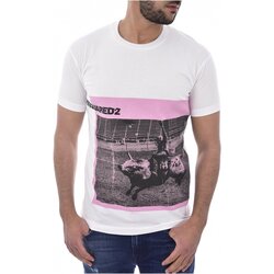 Vêtements Homme T-shirts books manches courtes Dsquared S71GD0713 Blanc