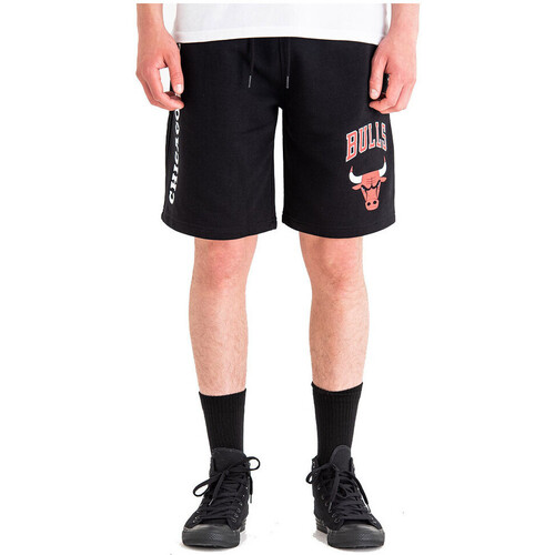 Vêtements Homme Shorts pinkie / Bermudas New-Era NBA LOGO STACK CHIBUL Noir