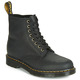 Ботинки сапоги dr martens boots jadon lacquer patent glossy black fur logo