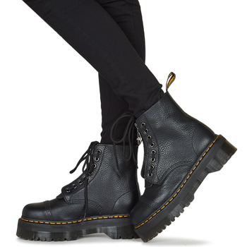 martens sinclair zip boot milled leather black
