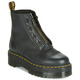 martens 1460 black smooth polka dot womens black white lifestyle boots shoe