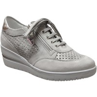 Chaussures Femme Richelieu Mobils By Mephisto Precilia perf Gris clair cuir