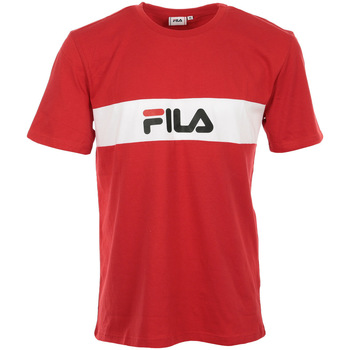 Vêtements Homme T-shirts manches courtes Fitness Fila Nolan Tee Dropped Shoulder Rouge