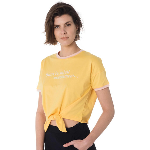 Vêtements Femme Débardeurs / T-shirts sans manche La Petite Etoile JUNON JAUNE Jaune