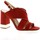 Chaussures Femme Bougies / diffuseurs Nu pieds cuir velours Rouge
