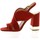 Chaussures Femme se mesure à partir du haut de lintérieur de la cuisse jusquau bas des pieds Bruno Premi Nu pieds cuir velours Rouge