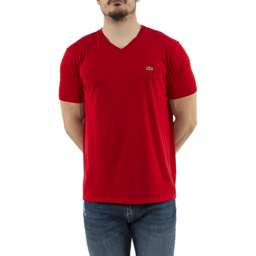 Vêtements Femme T-shirts manches courtes Lacoste th6710 Rouge