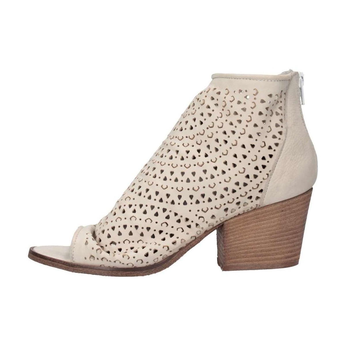 Chaussures Femme Low boots Metisse SP811 NABUK BIANCO Bottes et bottines Femme blanc Blanc