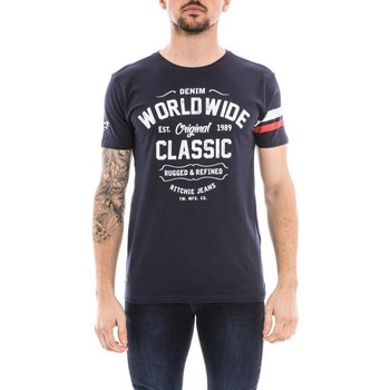Vêtements Manches T-shirts manches courtes Ritchie T-shirt col rond NOLERO Bleu marine