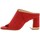 Chaussures Femme Mules Elizabeth Stuart Mules cuir velours Rouge