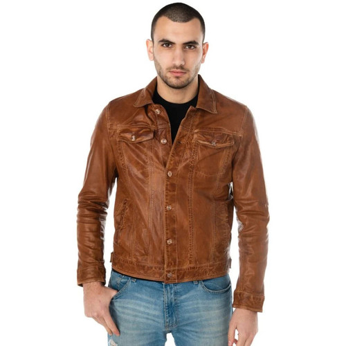 Redskins DIESEL RETRO COGNAC Marron - Vêtements Vestes en cuir /  synthétiques Homme 299,00 €