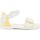 Chaussures Enfant Sandales et Nu-pieds Geox JR Karly Girl Jaune, Blanc
