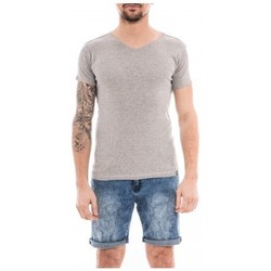 Vêtements Homme T-shirts manches courtes Ritchie T-shirt coton organique WORKAWAY Gris chiné