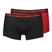 Sous-vêtements Homme Boxers HUGO TRUNK TWIN PACK X2 Noir / Rouge