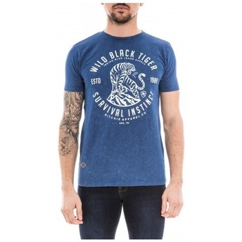 Vêtements Homme T-shirts manches courtes Ritchie T-shirt col rond NECTARINE Bleu