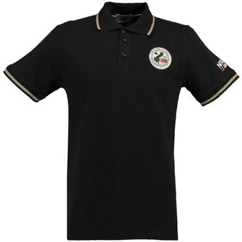 Vêtements Homme Polos manches courtes Geographical Norway Polo Homme Kamelo Noir