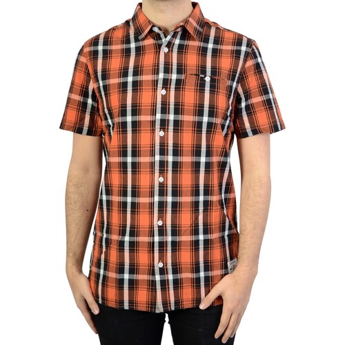 Kaporal 127263 Orange - Livraison Gratuite | Spartoo ! - Vêtements Chemises  manches longues Homme 38,50 €
