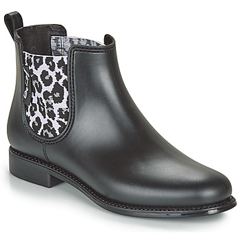 Chaussures Femme Bottes de pluie Be Only DAKAR Noir / Leopard