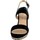 Chaussures Femme Sandales et Nu-pieds The Divine Factory Sandale Compensée Femme QL3615 Noir