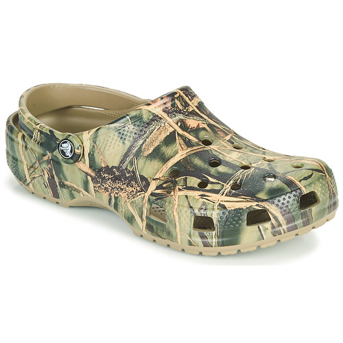 Chaussures Crocs CLASSIC REALTREE Kaki - Livraison Gratuite 