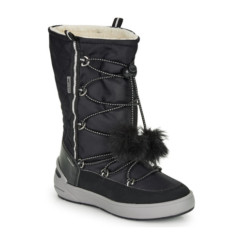 Enfant Geox J SLEIGH GIRL B ABX Noir - Chaussures Bottes de neige Enfant 119 