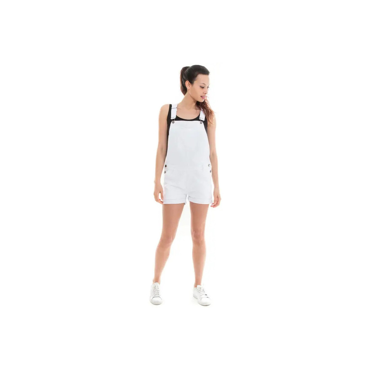 Vêtements Femme Combinaisons / Salopettes Waxx Salopette joggjean ATLANTIC Blanc