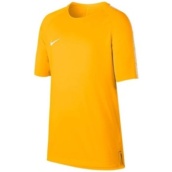 Vêtements Garçon T-shirts pink manches courtes Nike JR Squad Breathe Top Orange