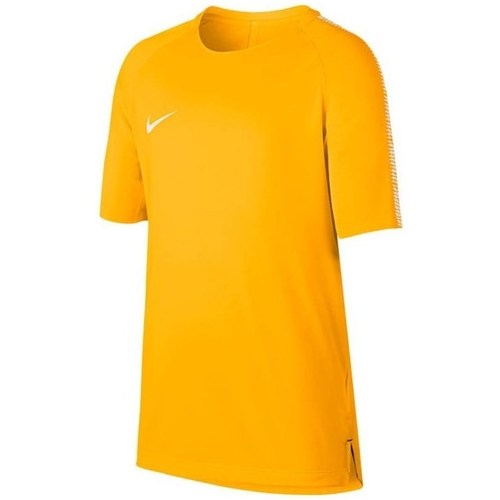 Vêtements Garçon T-shirts scandal courtes tailwind Nike JR Squad Breathe Top Orange