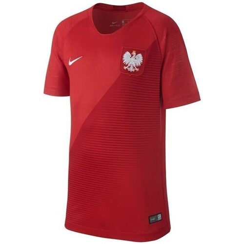 Vêtements Garçon T-shirts manches courtes Nike Breathe Stadium Wyjazdowa Junior Rouge