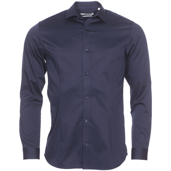 Vêtements Homme Chemises manches longues Jack & Jones Chemise coton Premium Parma Bleu
