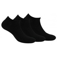 Sous-vêtements Enfant Chaussettes Kindy Pack de 3 paires de chaussettes invisibles unies en coton Noir