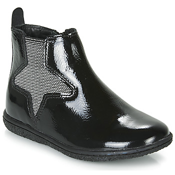 Chaussures Fille Kickers VERMILLON Noir - Livraison Gratuite 