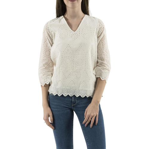Vêtements Femme Alexander McQueen Asymmetric Cotton T-shirt Vero Moda 10210610 Blanc