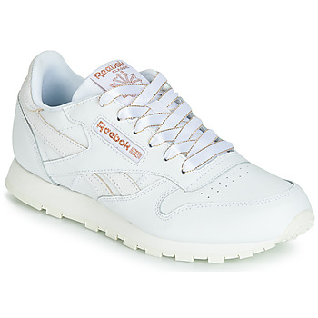 Chaussures Fille Baskets basses Reebok Classic CLASSIC LEATHER J Blanc / glitter