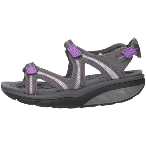 Chaussures Femme Sandales Kisumu 3s Mbt 700667-1304L Sandales Femme Gris / Violet Multicolore