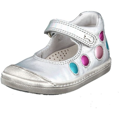Chaussures Fille Chaussons bébés Sandale Boucles Marine E23 2/3  Argenté