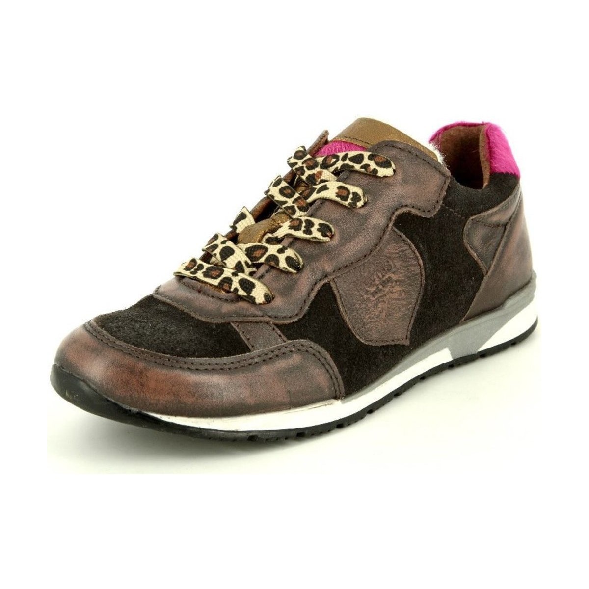 Chaussures Fille Baskets mode Twins & Trackstyle  Marron