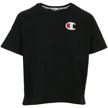 Vêtements Femme T-shirts manches courtes Champion Crewneck T-shirt Cropped noir