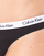 Sous-vêtements Femme Strings Calvin Klein Jeans CAROUSEL THONG X 3 Noir