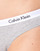Sous-vêtements Femme Culottes & slips Calvin Klein Jeans CAROUSEL BIKINI X 3 Noir / Blanc / Gris Chiné
