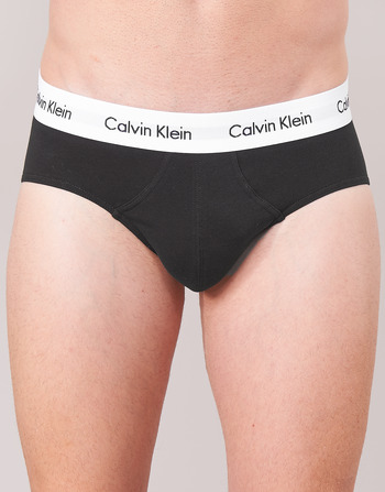 Homme Calvin Klein Jeans COTTON STRECH HIP BREIF X 3 Noir / Blanc / Gris Chiné - Livraison Gratuite 