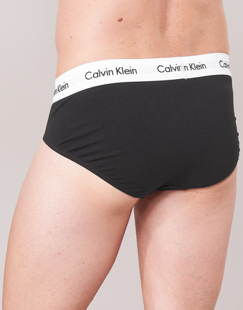 Homme Calvin Klein Jeans COTTON STRECH HIP BREIF X 3 Noir / Blanc / Gris Chiné - Livraison Gratuite 