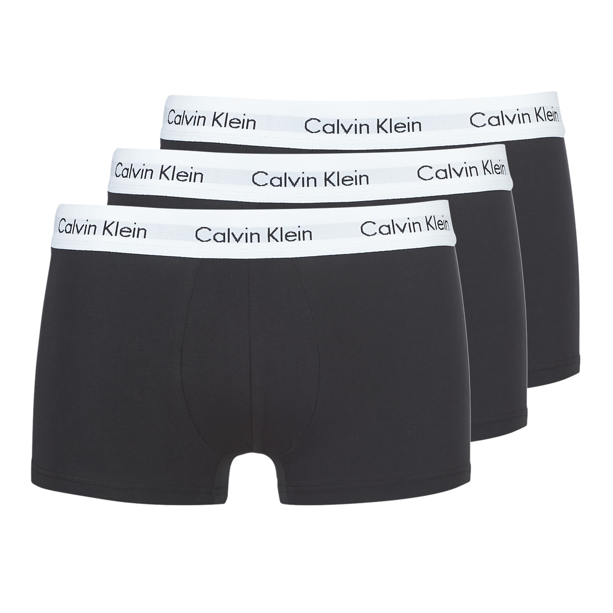 Sous-vêtements Homme Boxers and in-store at Calvin Klein COTTON STRECH LOW RISE TRUNK X 3 Noir