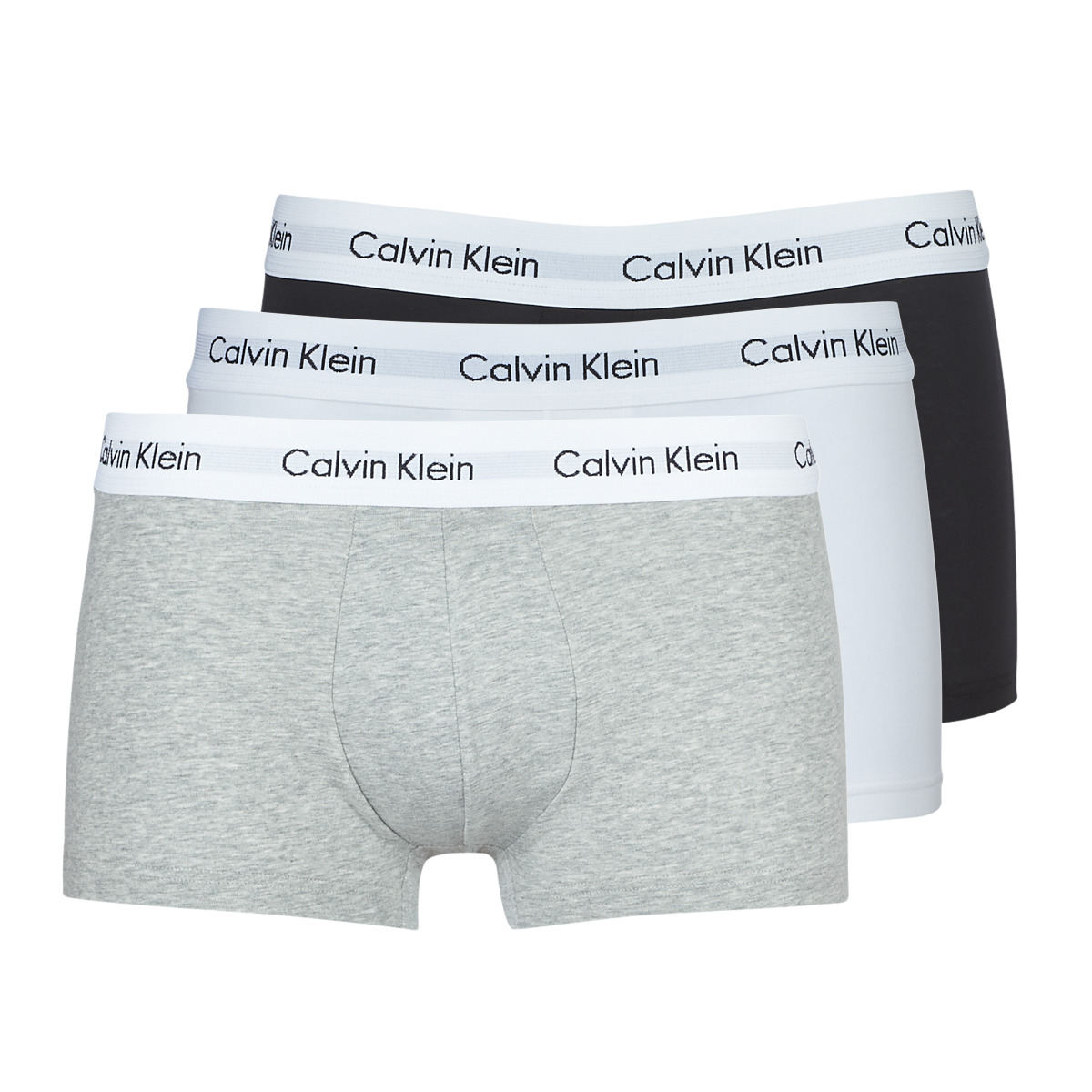 Sous-vêtements Homme Boxers Calvin Klein Jeans COTTON STRECH LOW RISE TRUNK X 3 Стильные сапоги дутики calvin klein