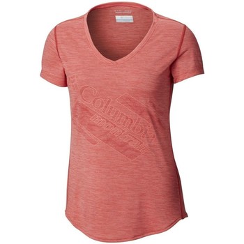 Vêtements Femme T-shirts manches courtes Columbia leopard print short-sleeved shirt Rose