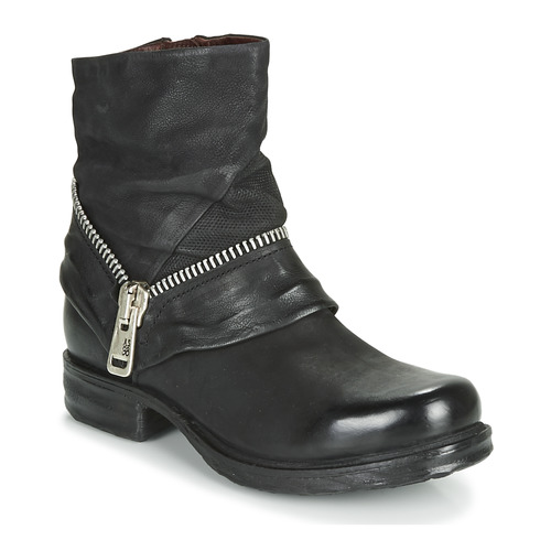 Chaussures Femme Boots Airstep / A.S.98 SAINT EC ZIP NEW Noir